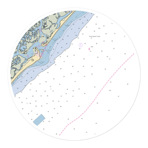 Figure Eight Island Yacht Club (Wilmington, NC) NOAA Chart Sticker