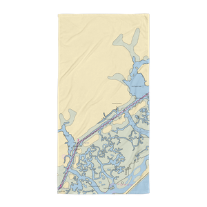 Hampstead Marina (Hampstead, NC) NOAA Chart Towel