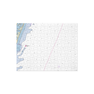 Inlet Watch Yacht Club (Wilmington, NC) NOAA Chart Jigsaw Puzzle