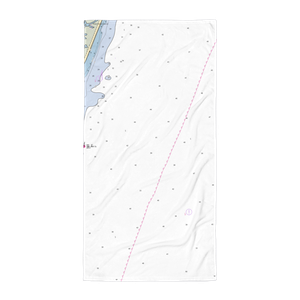 Inlet Watch Yacht Club (Wilmington, NC) NOAA Chart Towel