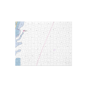 Waterfront Villas & Yacht Club (Carolina Beach, NC) NOAA Chart Jigsaw Puzzle