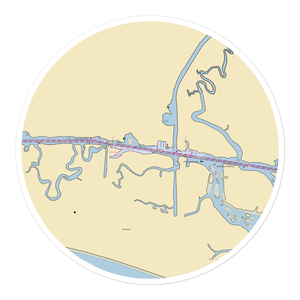 Safe Harbor South Harbour Village (Wilmington, NC) NOAA Chart Sticker