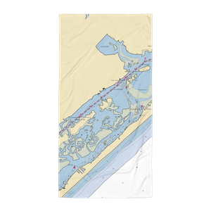 Sloop Point Marina (Hampstead, NC) NOAA Chart Towel