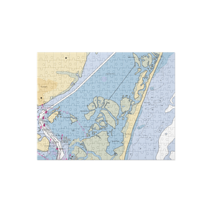 Indigo Plantation Marina (Wilmington, NC) NOAA Chart Jigsaw Puzzle