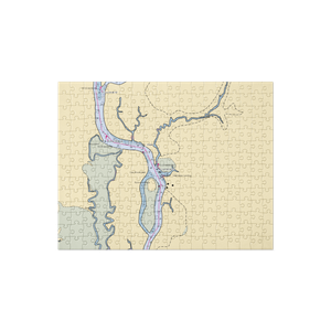 Wacca Wache Marina (Murrells Inlet, SC) NOAA Chart Jigsaw Puzzle