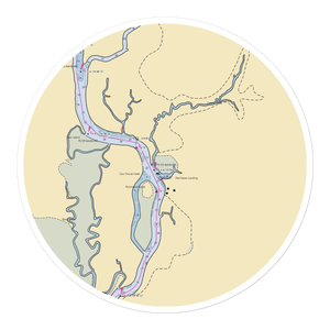 Wacca Wache Marina (Murrells Inlet, SC) NOAA Chart Sticker