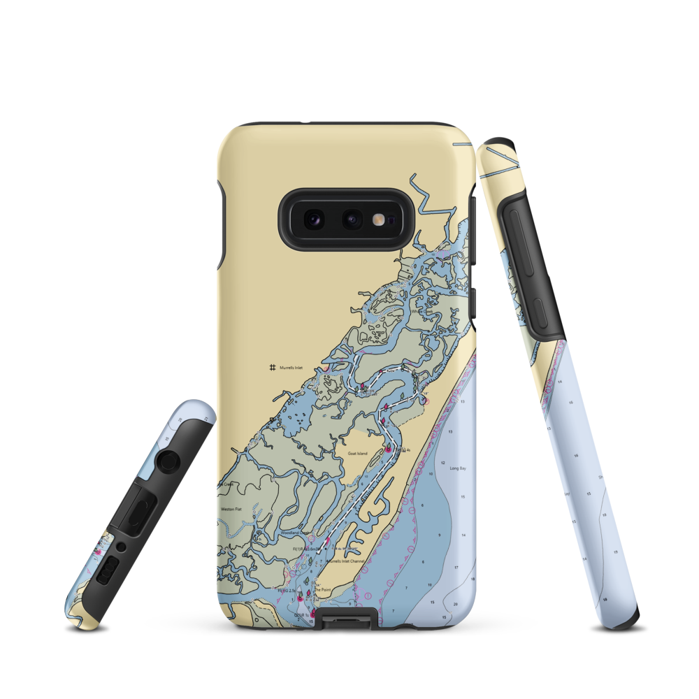 Crazy Sister Marina (Murrells Inlet, SC) NOAA Chart Samsung Phone Case Samsung Galaxy S10e model shown