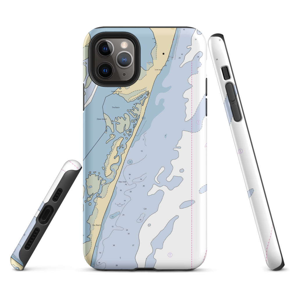 Deep Point Marina (Wilmington, NC) NOAA Chart  Tough iPhone Case iPhone 11 Pro Max model shown