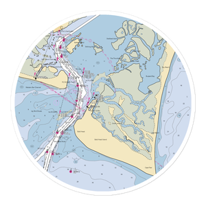 Bald Head Island Marina (Wilmington, NC) NOAA Chart Sticker