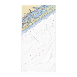 Sears Landing Grill and Boat Docks (Holly Ridge, NC) NOAA Chart Towel