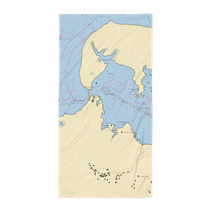 Old Ferry Marina (Sneads Ferry, NC) NOAA Chart Towel