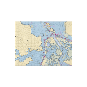 Swan Point Marina (Sneads Ferry, NC) NOAA Chart Jigsaw Puzzle