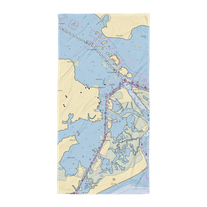 Swan Point Marina (Sneads Ferry, NC) NOAA Chart Towel