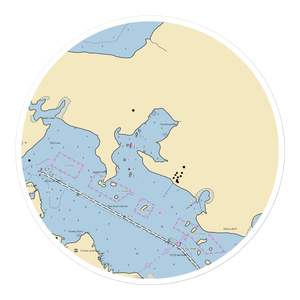 Courthouse Bay Marina (Sneads Ferry, NC) NOAA Chart Sticker