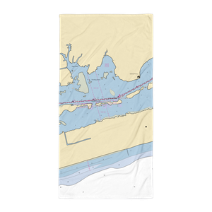 Island Harbor Marina (Swansboro, NC) NOAA Chart Towel