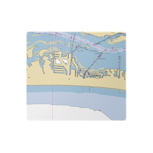 Fort Macon Marina (Atlantic Beach, NC) NOAA Chart  Gaming Mouse Pad