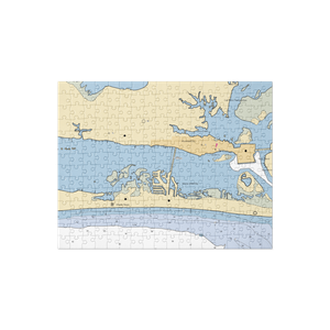 Crows Nest Yacht Club (Atlantic Beach, NC) NOAA Chart Jigsaw Puzzle