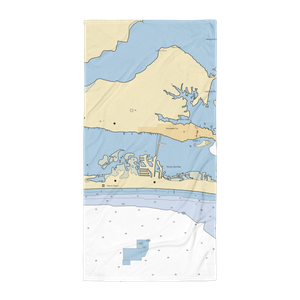 Crows Nest Yacht Club (Atlantic Beach, NC) NOAA Chart Towel