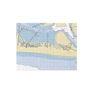 Triple S Marina Village (Atlantic Beach, NC) NOAA Chart Jigsaw Puzzle