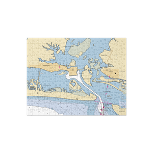 Radio Island Marina (Atlantic Beach, NC) NOAA Chart Jigsaw Puzzle