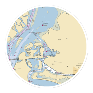 Town Creek Marina (Beaufort, NC) NOAA Chart Sticker