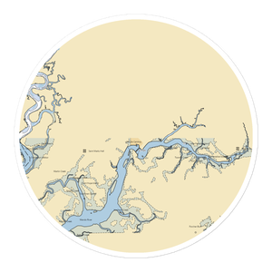 Safe Harbor City Boatyard (Charleston, SC) NOAA Chart Sticker