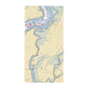 Daniel Island Marina (North Charleston, SC) NOAA Chart Towel