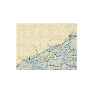 Leland Marine Service (Mc Clellanville, SC) NOAA Chart Jigsaw Puzzle