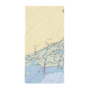 Leland Marine Service (Mc Clellanville, SC) NOAA Chart Towel