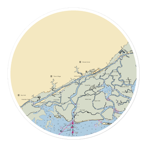 Leland Marine Service (Mc Clellanville, SC) NOAA Chart Sticker