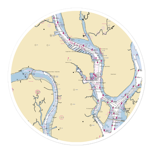 River's Edge Marina (Charleston, SC) NOAA Chart Sticker