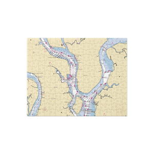 Cooper River Marina (Charleston, SC) NOAA Chart Jigsaw Puzzle