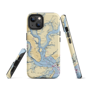 Hobcaw Yacht Club (Charleston, SC) NOAA Chart  Tough iPhone Case