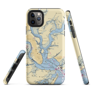 Hobcaw Yacht Club (Charleston, SC) NOAA Chart  Tough iPhone Case