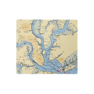 Hobcaw Yacht Club (Charleston, SC) NOAA Chart  Gaming Mouse Pad