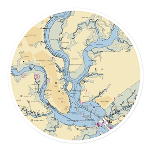 Hobcaw Yacht Club (Charleston, SC) NOAA Chart Sticker