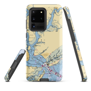 Hobcaw Creek Community Dock (Charleston, SC) NOAA Chart Samsung Phone Case