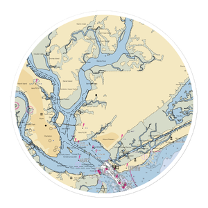 Hobcaw Creek Community Dock (Charleston, SC) NOAA Chart Sticker