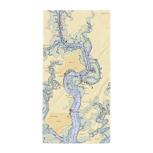 Safe Harbor Beaufort (Beaufort, SC) NOAA Chart Towel