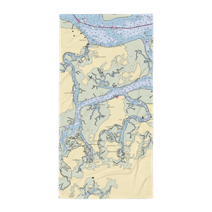 Dataw Island Marina (Beaufort, SC) NOAA Chart Towel