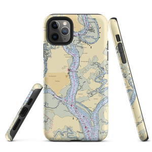 Safe Harbor Port Royal Landing (Port Royal, SC) NOAA Chart  Tough iPhone Case