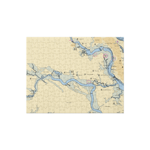 Clark Island Marina (Charleston, SC) NOAA Chart Jigsaw Puzzle