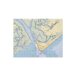 Edisto Island Marina (Edisto Island, SC) NOAA Chart Jigsaw Puzzle