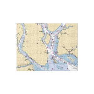 Seabreeze Marina (Charleston, SC) NOAA Chart Jigsaw Puzzle