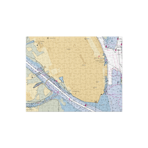 The Condominium Association at Ashley Marina (Charleston, SC) NOAA Chart Jigsaw Puzzle