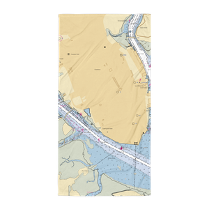 The Condominium Association at Ashley Marina (Charleston, SC) NOAA Chart Towel