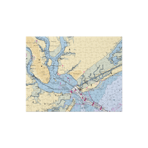 Old Village Yacht Club (Sullivans Island, SC) NOAA Chart Jigsaw Puzzle