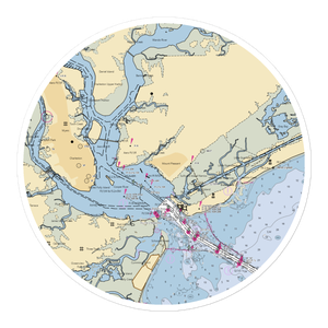 Old Village Yacht Club (Sullivans Island, SC) NOAA Chart Sticker