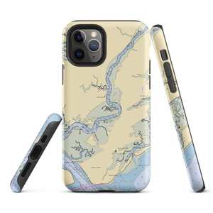 Bohicket Marina (Wadmalaw Island, SC) NOAA Chart  Tough iPhone Case