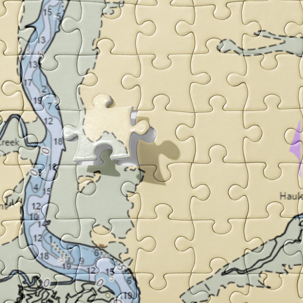 Bohicket Marina (Wadmalaw Island, SC) NOAA Chart Jigsaw Puzzle 